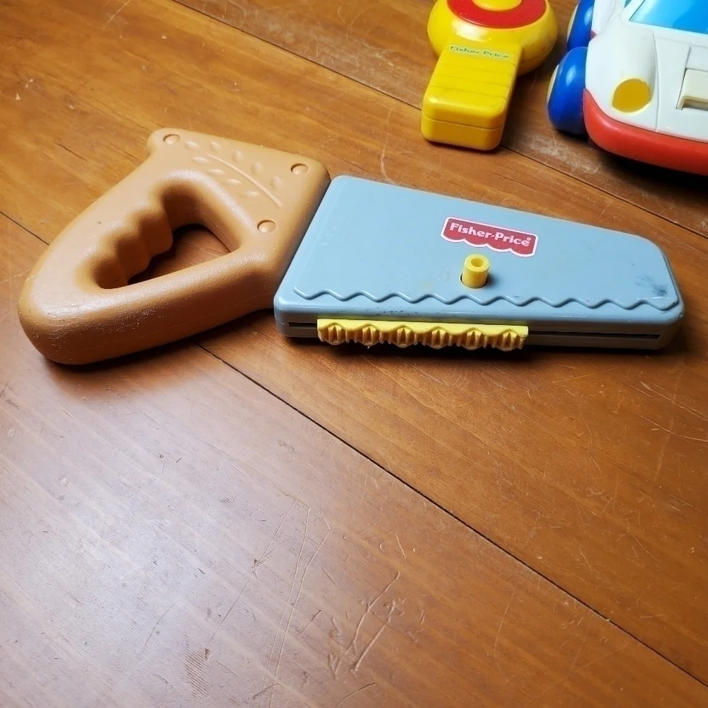 Fisher Price Toys, 1990s, RC Police Car and Saw
